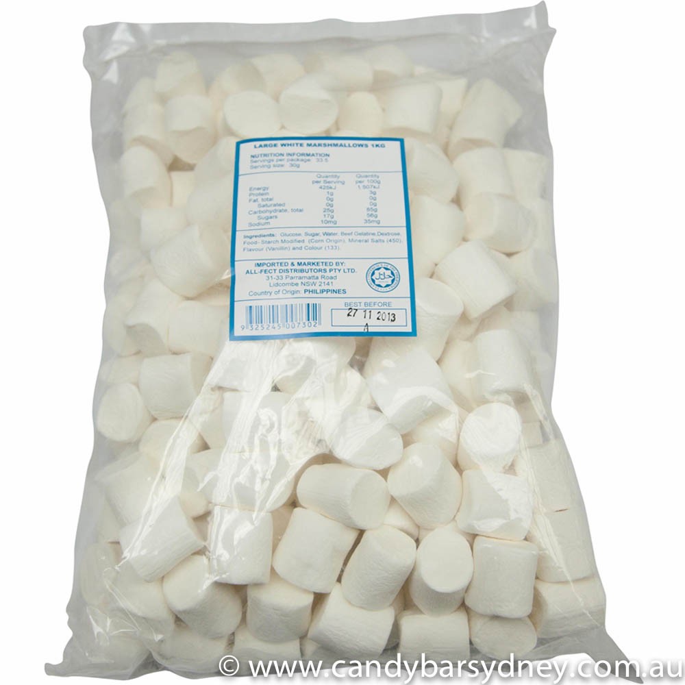 Large White Marshmallows 1kg Candy Bar Sydney